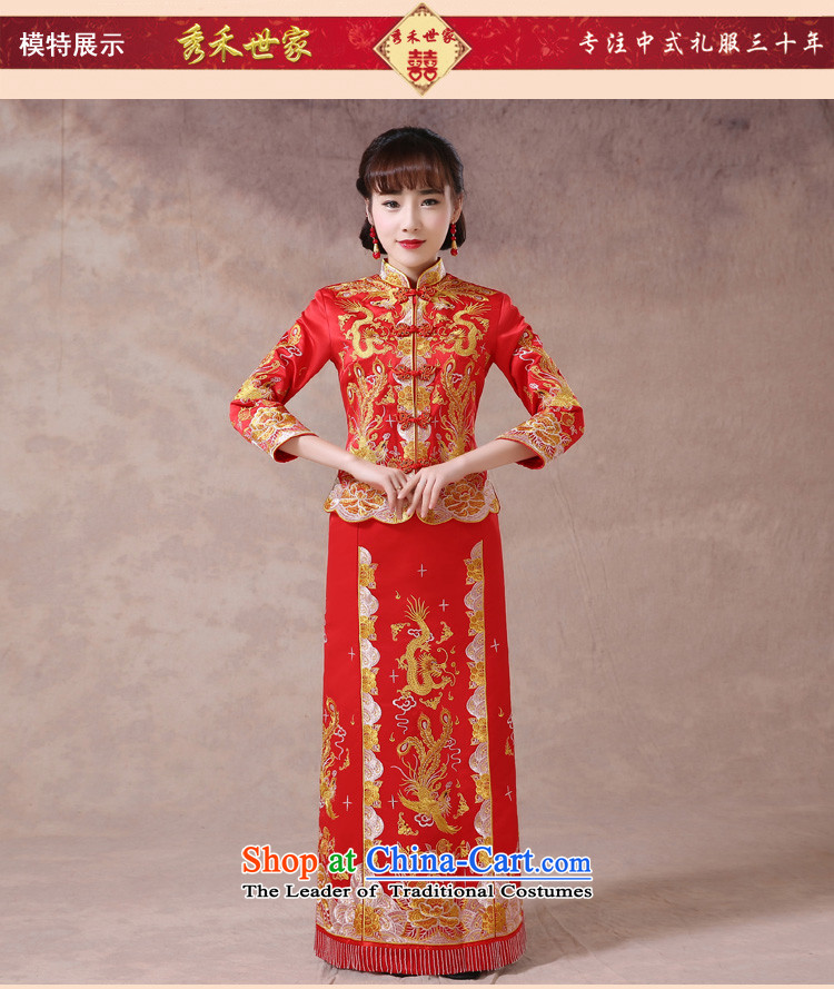 Sau Wo Saga Soo-Wo Service also use Chinese dragon skirt dresses bride services long qipao bows Summer Wedding Gown retro-Hi Services 2015 new paragraph B L of pictures, prices, brand platters! The elections are supplied in the national character of distribution, so action, buy now enjoy more preferential! As soon as possible.