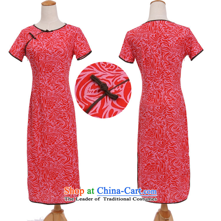 C.o.d. Jie in Wisconsin, China wind female improved cotton linen round-neck collar qipao short-sleeved manually detained in linen long cheongsam dress Cayman Pearl Sha Wah round-neck collar S picture, prices, brand platters! The elections are supplied in the national character of distribution, so action, buy now enjoy more preferential! As soon as possible.