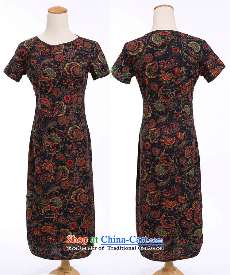 C.o.d. Jie of the new improved elegant beauty round-neck collar short-sleeved qipao detained manually dresses Overgrown Tomb, Athena round-neck collar L picture, prices, brand platters! The elections are supplied in the national character of distribution, so action, buy now enjoy more preferential! As soon as possible.
