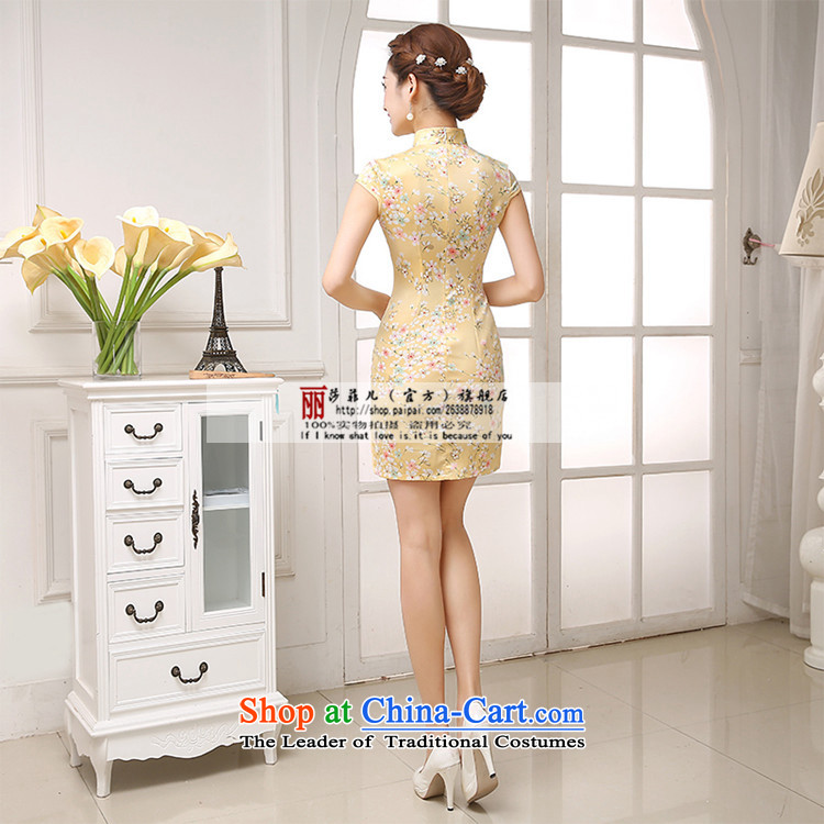 Love So new improved day-to-pang qipao girls spring and summer, stylish, summer short cheongsam dress short cheongsam wholesale Wong Sau San Small S package returning pictures, prices, brand platters! The elections are supplied in the national character of distribution, so action, buy now enjoy more preferential! As soon as possible.