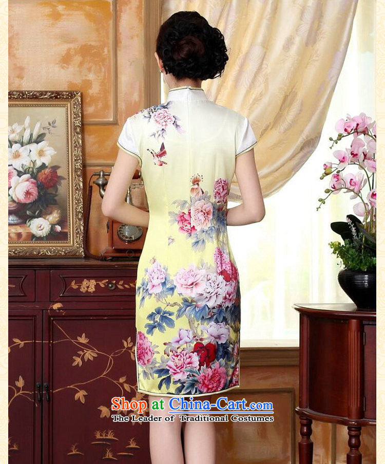 It new summer autumn Mudan sexy Ms. Sadik positioning poster herbs extract Elastic satin cheongsam dress fall short Peony 2XL Photo, prices, brand platters! The elections are supplied in the national character of distribution, so action, buy now enjoy more preferential! As soon as possible.