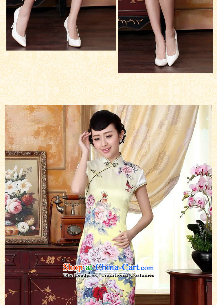Dan smoke new summer, autumn colors pure silk positioning of Mudan poster herbs extract stretch of short skirt swordmakers Mudan qipao S picture, prices, brand platters! The elections are supplied in the national character of distribution, so action, buy now enjoy more preferential! As soon as possible.
