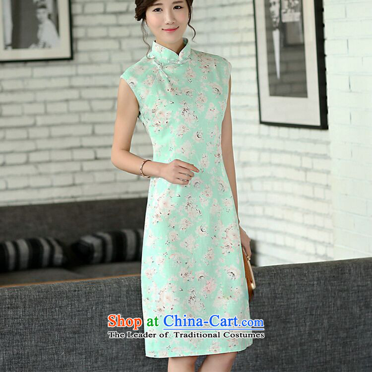 Find Sophie summer flowers retro qipao cheongsam dress, improved collar manually linen qipao Sau San Sleeveless Green Rose L picture, prices, brand platters! The elections are supplied in the national character of distribution, so action, buy now enjoy more preferential! As soon as possible.