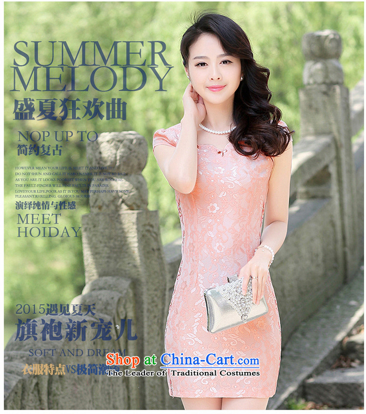 The Kapok Lane 2015 new summer qipao spring cotton retro-day short of improved Sau San stylish cheongsam dress dresses, BLUE XXXL picture, prices, brand platters! The elections are supplied in the national character of distribution, so action, buy now enjoy more preferential! As soon as possible.