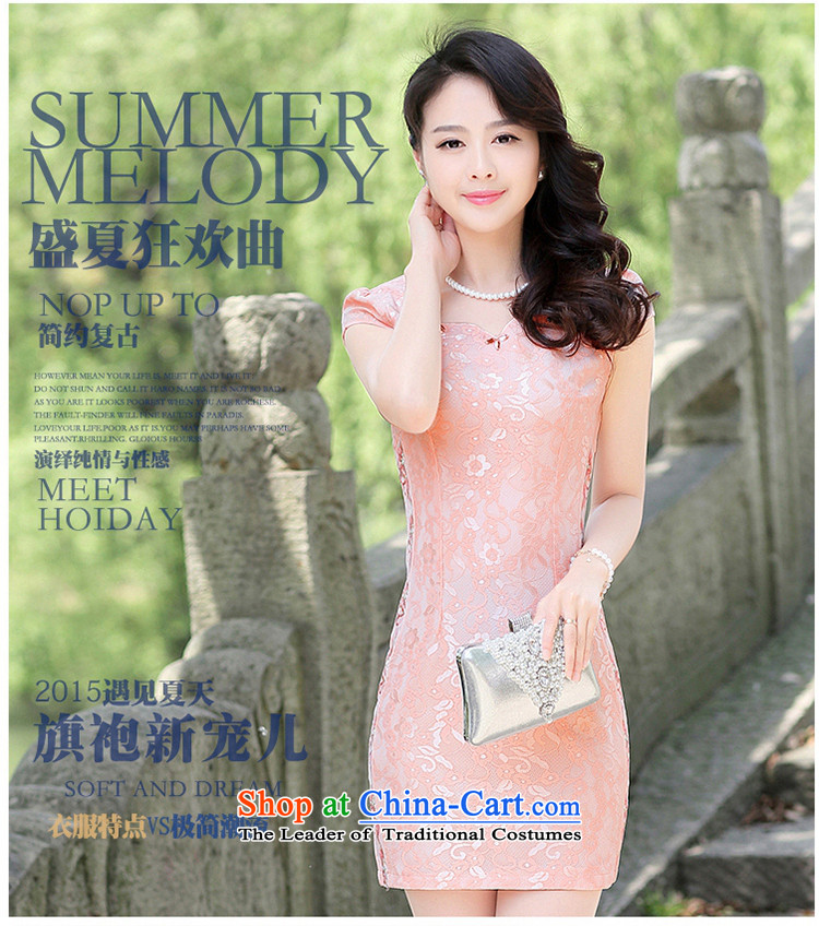 The Kapok Lane 2015 new summer qipao spring cotton retro-day short of improved Sau San stylish cheongsam dress dresses, BLUE XXXL picture, prices, brand platters! The elections are supplied in the national character of distribution, so action, buy now enjoy more preferential! As soon as possible.