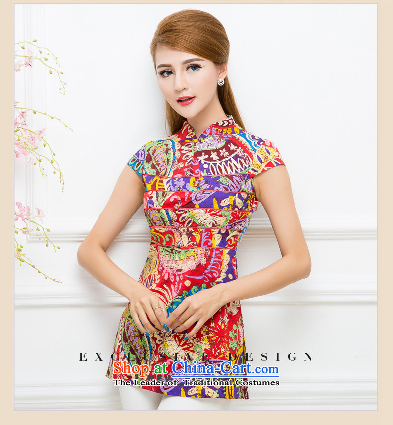 The Tang dynasty 2015 Summer elegant qipao stylish shirt printing improved Sau San Tong load long female TXA41933C emblazoned with the Red Sea-tong XXL picture, prices, brand platters! The elections are supplied in the national character of distribution, so action, buy now enjoy more preferential! As soon as possible.