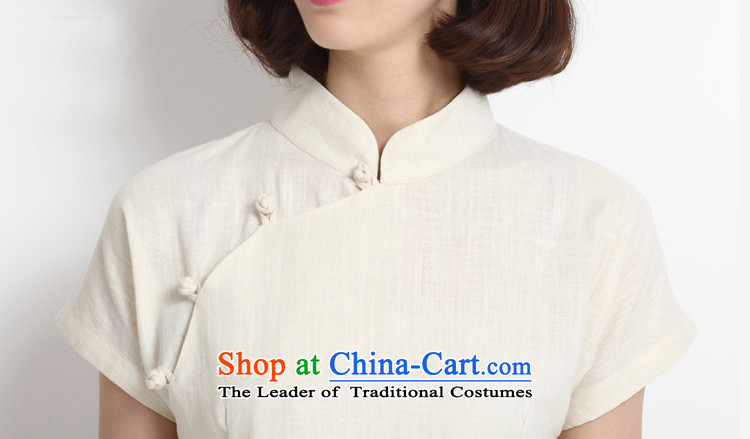 In 2015, Li Tifi Chinese female new Tang Dynasty of Korea wind short-sleeved qipao cotton linen improved Han-T-shirt white L picture, prices, brand platters! The elections are supplied in the national character of distribution, so action, buy now enjoy more preferential! As soon as possible.