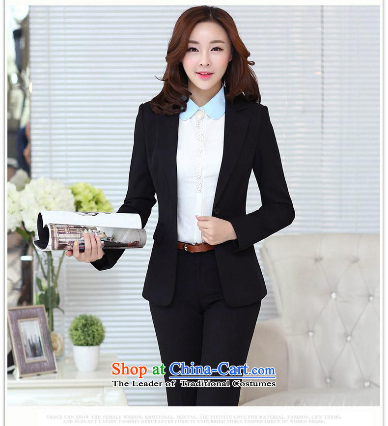 Vpro spring and summer 2015 stores only new women's vocational kits are being ladies pants vocational kits Korean female black suit + pants XXL pictures, prices, brand platters! The elections are supplied in the national character of distribution, so action, buy now enjoy more preferential! As soon as possible.