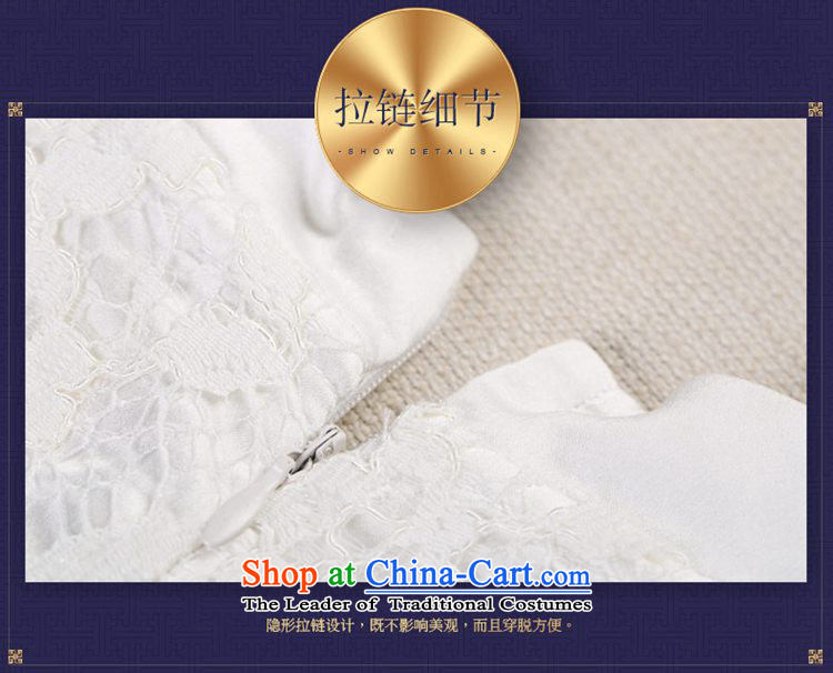 No. of Ramadan cheongsam dress short summer new summer daily qipao stylish improved dresses white L picture, prices, brand platters! The elections are supplied in the national character of distribution, so action, buy now enjoy more preferential! As soon as possible.