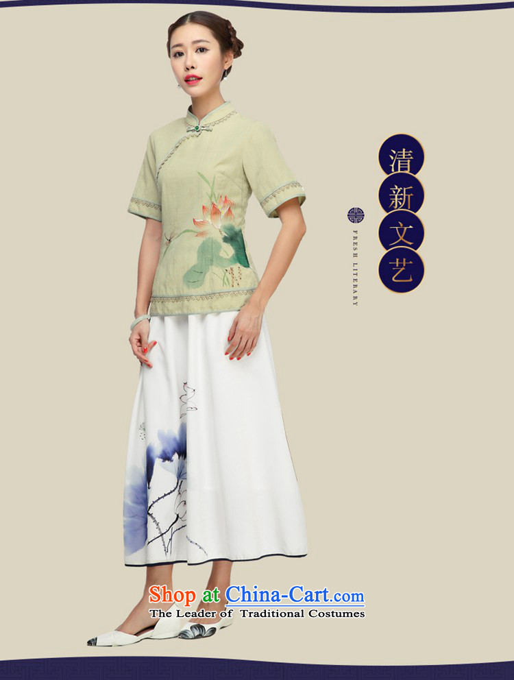 No. of Ramadan cotton linen qipao Tang shirt of the Republic of Korea wind short-sleeved improved Han-Tang dynasty picture color S picture, prices, brand platters! The elections are supplied in the national character of distribution, so action, buy now enjoy more preferential! As soon as possible.