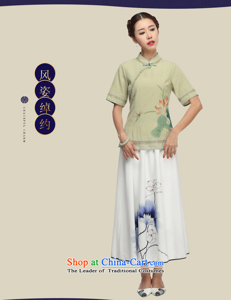 No. of Ramadan cotton linen qipao Tang shirt of the Republic of Korea wind short-sleeved improved Han-Tang dynasty picture color S picture, prices, brand platters! The elections are supplied in the national character of distribution, so action, buy now enjoy more preferential! As soon as possible.
