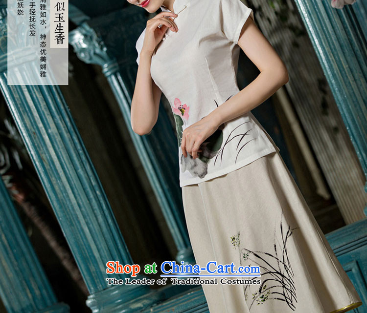 At 2015 new pro-improved stylish shirt summer qipao female Chinese Tang dynasty retro daily cheongsam dress shirt +P0011 A0079 skirts M picture, prices, brand platters! The elections are supplied in the national character of distribution, so action, buy now enjoy more preferential! As soon as possible.