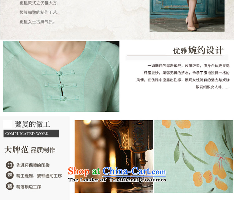 The pro-am cotton linen Tang dynasty improved daily cotton linen Chinese Han-summer 2015 new dresses qipao shirt female clothes L picture, prices, brand platters! The elections are supplied in the national character of distribution, so action, buy now enjoy more preferential! As soon as possible.