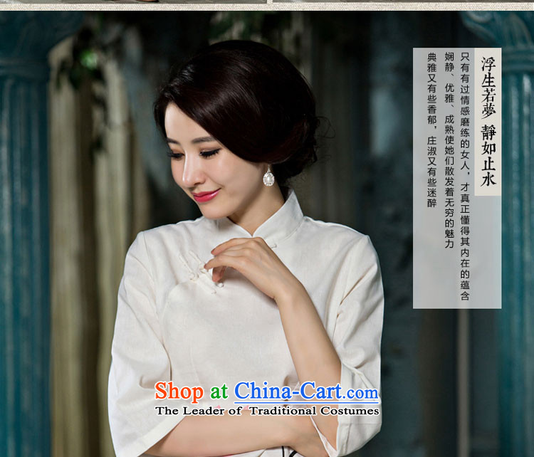 The new 2015 pro-morning cotton linen clothes female Han-qipao summer daily Chinese Tang dynasty retro cheongsam dress A0078- round-neck collar buttoned, slotted XL Photo, prices, brand platters! The elections are supplied in the national character of distribution, so action, buy now enjoy more preferential! As soon as possible.