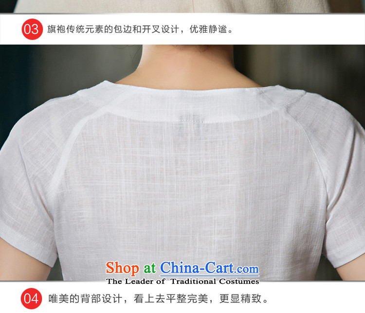 The pro-am New Daily Nation 2015 wind Han-short-sleeved T-shirt qipao improved cotton linen, Ms. Tang Xia shirt + P0011 replacing skirts M picture, prices, brand platters! The elections are supplied in the national character of distribution, so action, buy now enjoy more preferential! As soon as possible.