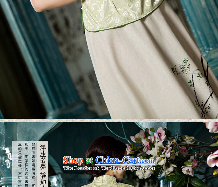 The pro-am qipao shirt new summer and fall of 2015, replacing the improvement in the daily retro style Chinese long skirt female A0052-a short-sleeved + P0011 skirt L picture, prices, brand platters! The elections are supplied in the national character of distribution, so action, buy now enjoy more preferential! As soon as possible.