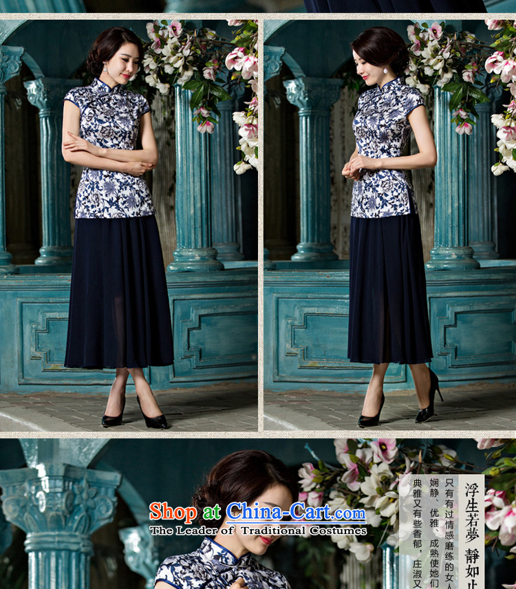 The pro-am cheongsam dress 2015 New Stylish retro-to-day improved Chinese Tang dynasty qipao shirt summer A0061+ female body chiffon skirt L picture, prices, brand platters! The elections are supplied in the national character of distribution, so action, buy now enjoy more preferential! As soon as possible.