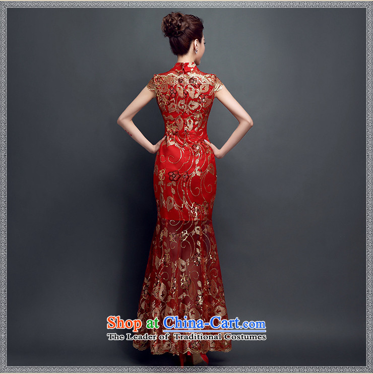 The bride wedding dress bows Services Mr Ronald New 2015 Skirt Red Stylish retro qipao lace Sau San evening dresses pleasant bride long S pictures green, prices, brand platters! The elections are supplied in the national character of distribution, so action, buy now enjoy more preferential! As soon as possible.