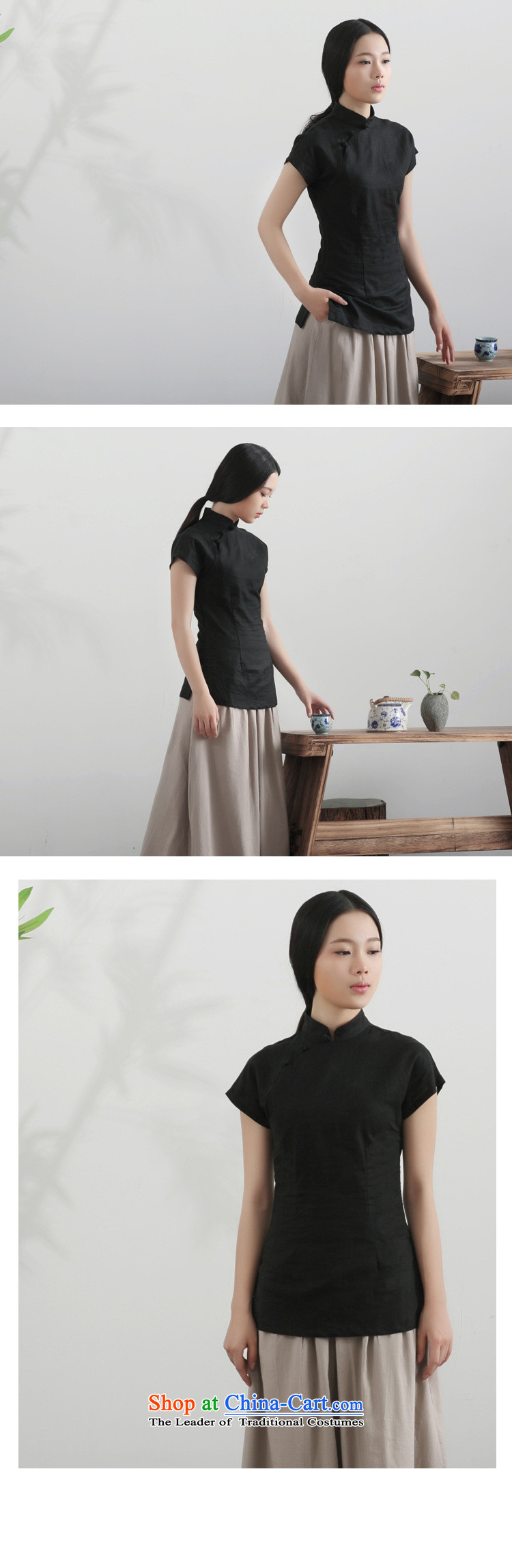 So floating flower Tang Women's clothes summer retro tea service of the Republic of Korea, linen dresses . 51 23 pre-sale black S picture, prices, brand platters! The elections are supplied in the national character of distribution, so action, buy now enjoy more preferential! As soon as possible.