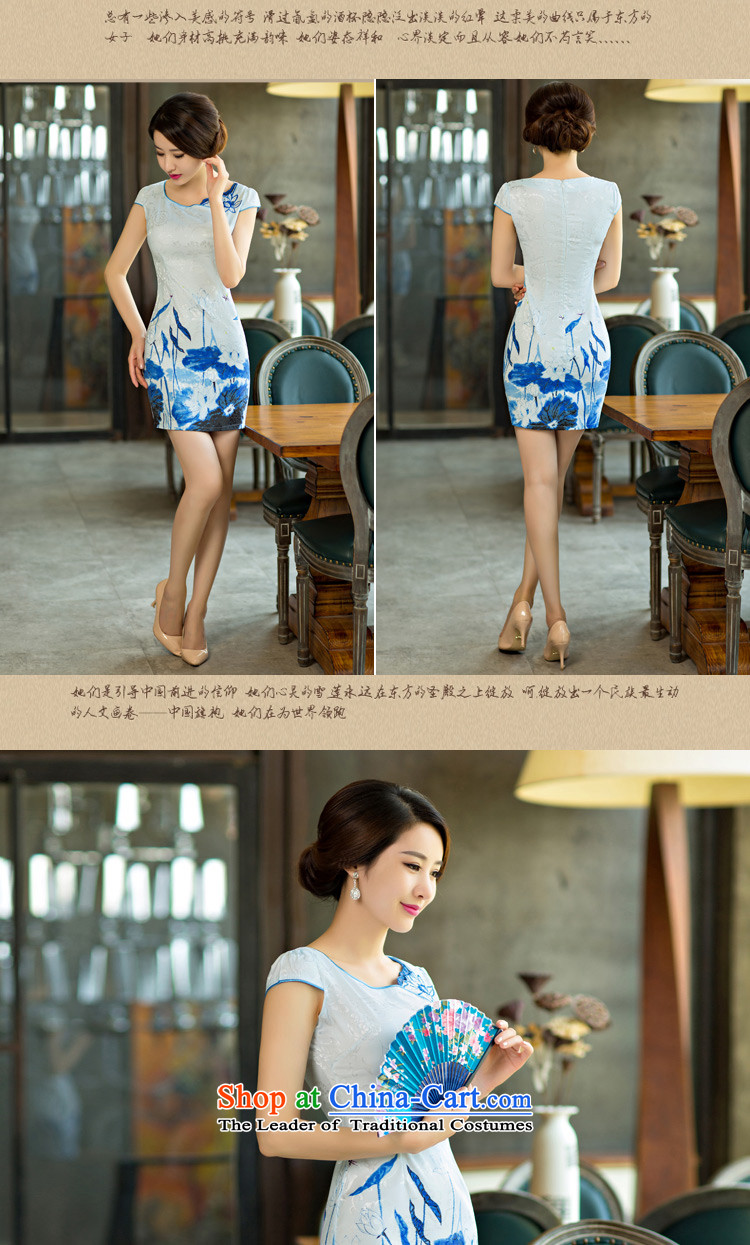 Stephen micro-ching 2015 Summer improved female cheongsam dress retro-day short of Sau San qipao gown 632 green S picture, prices, brand platters! The elections are supplied in the national character of distribution, so action, buy now enjoy more preferential! As soon as possible.