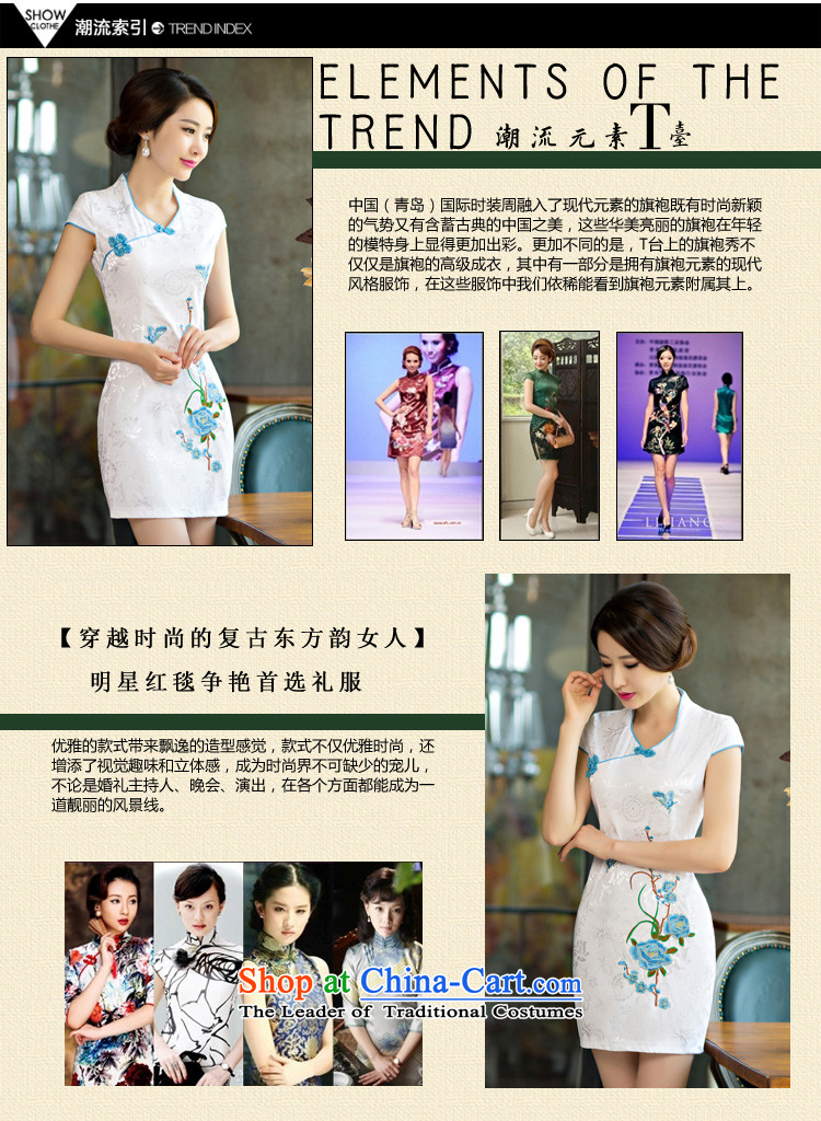 Stephen micro-ching 2015 Summer improved female cheongsam dress retro-day short of Sau San qipao gown RED M picture, prices, brand platters! The elections are supplied in the national character of distribution, so action, buy now enjoy more preferential! As soon as possible.