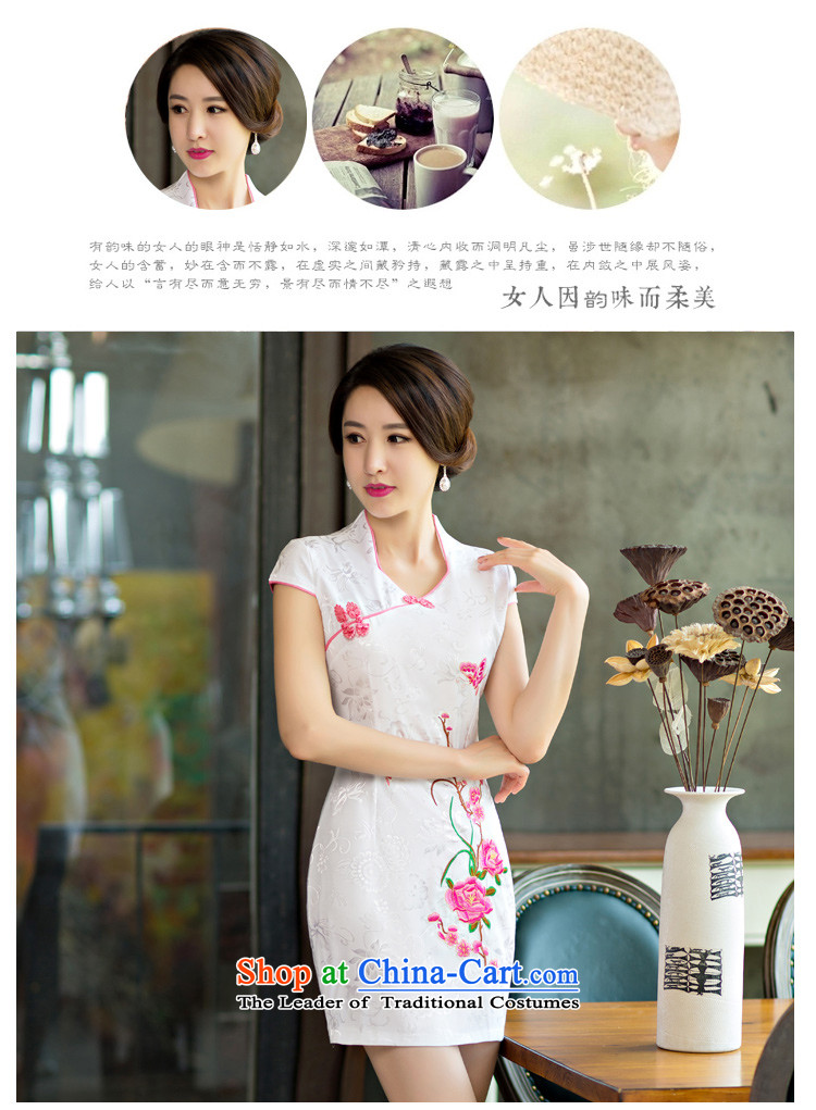 Stephen micro-ching 2015 Summer improved female cheongsam dress retro-day short of Sau San qipao gown RED M picture, prices, brand platters! The elections are supplied in the national character of distribution, so action, buy now enjoy more preferential! As soon as possible.
