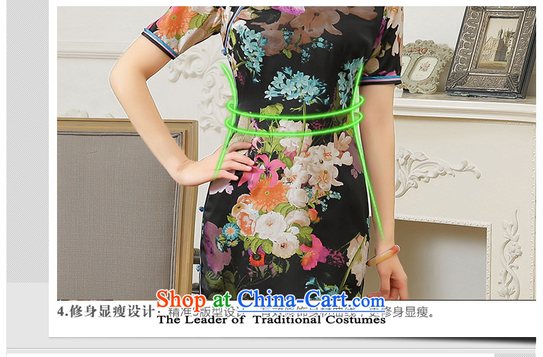 [Sau Kwun Tong] Priority Club 2015 Summer Scent of new high-end silk retro long open cheongsam dress QD5607's suit M picture, prices, brand platters! The elections are supplied in the national character of distribution, so action, buy now enjoy more preferential! As soon as possible.