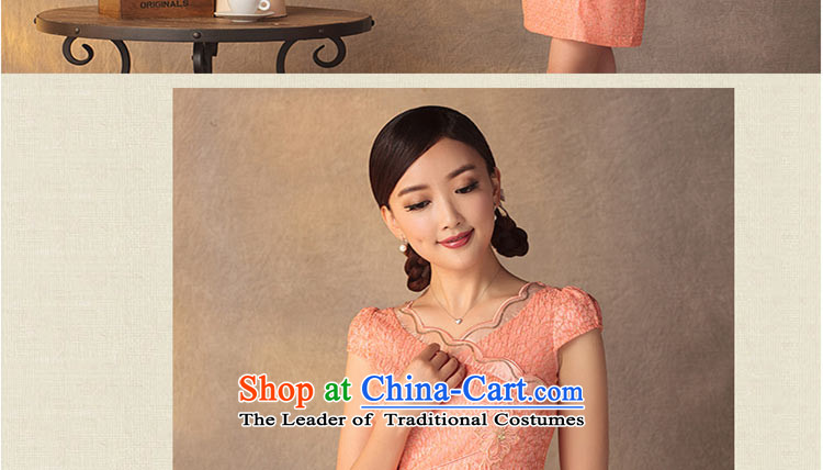 A Pinwheel Without Wind-pik qipao Yat Summer 2015 New Stylish retro improved day-to-day short of cheongsam dress pink S picture, prices, brand platters! The elections are supplied in the national character of distribution, so action, buy now enjoy more preferential! As soon as possible.