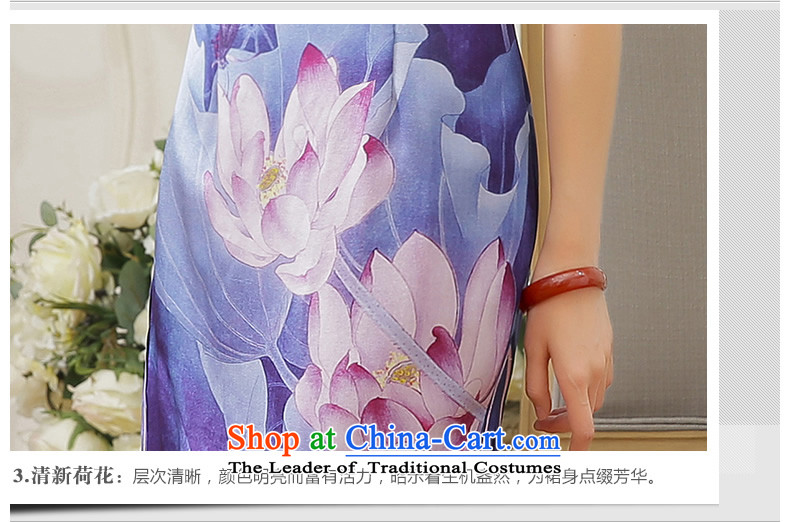 [Sau Kwun Tong] Zi 2015 Summer I should be grateful if you would have the new ink lotus retro silk cheongsam dress QD5601 herbs extract Suit M picture, prices, brand platters! The elections are supplied in the national character of distribution, so action, buy now enjoy more preferential! As soon as possible.