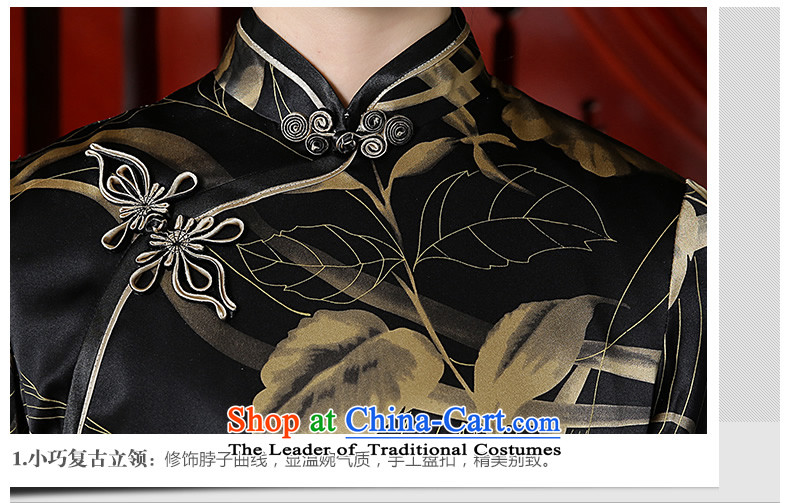 [Sau Kwun Tong] Mudan 2015 Summer Chin New Silk Cheongsam upscale herbs extract long cheongsam dress suit XXL pictures, QD56 price, brand platters! The elections are supplied in the national character of distribution, so action, buy now enjoy more preferential! As soon as possible.