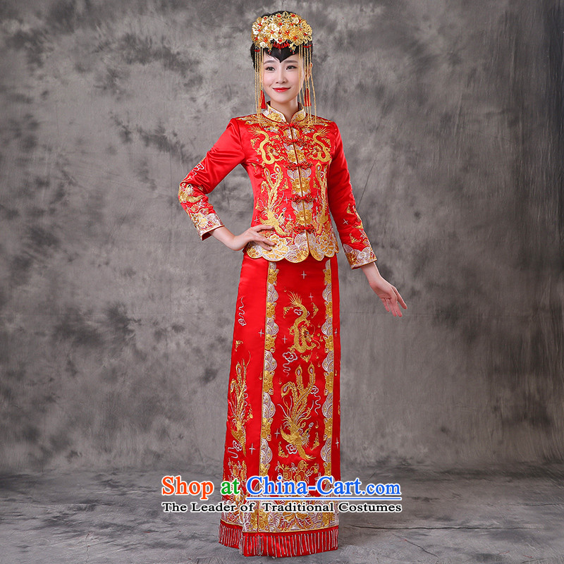 The Royal Advisory Groups to show love Chinese Dress 2015 new bride bows services to the dragon costume use Wedding dress-hi-wedding gown Bong-Koon-hsia previous Popes are placed a?S of the dragon and the use of brassieres 84