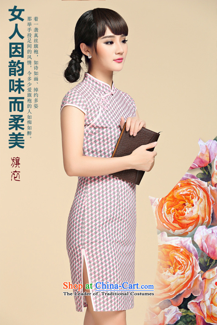 At the end of summer 2015, shallow women of the Republic of Korea Air Tang MOUNTING ANGLED badges of Sau San arts van on sepia's short of cotton linen dresses YXF1057 picture color M brand, prices, picture platters! The elections are supplied in the national character of distribution, so action, buy now enjoy more preferential! As soon as possible.