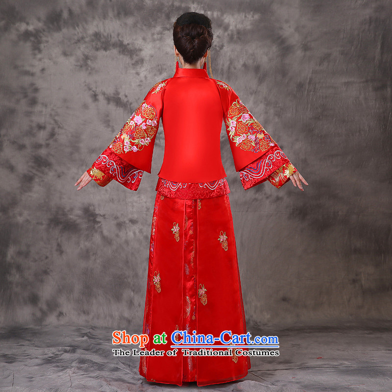 The Royal Advisory Groups to show love of nostalgia for the Chinese classics serving Southern bride dress marriage services red dragon qipao bows should start with the wedding dress Bong-sam Hui-hsia palace-soo wo XS previous Popes are placed of brassiere