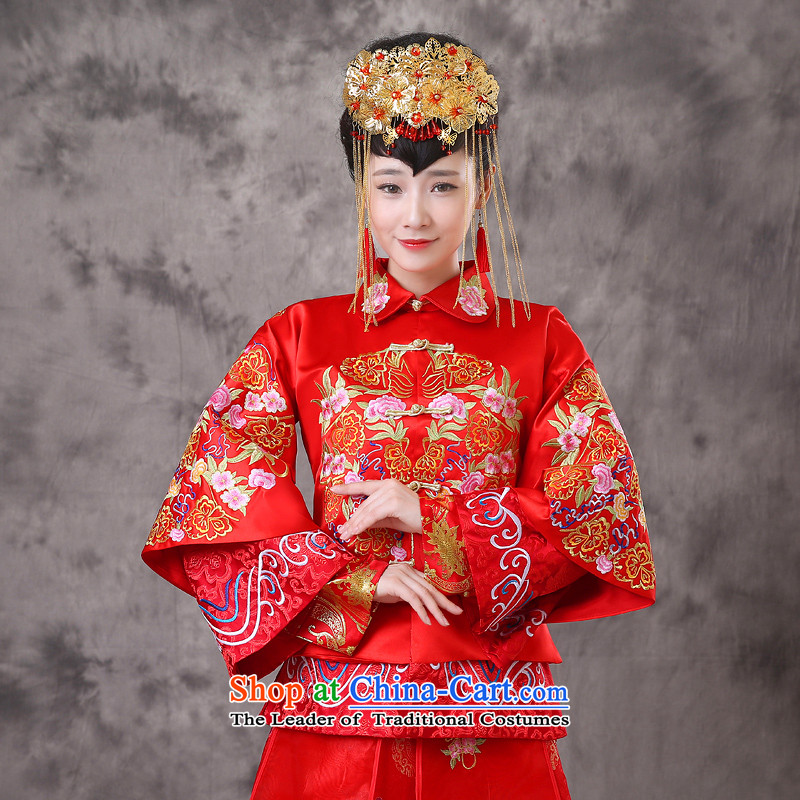 The Royal Advisory Groups to show love of nostalgia for the Chinese classics serving Southern bride dress marriage services red dragon qipao bows should start with the wedding dress Bong-sam Hui-hsia palace-soo wo XS previous Popes are placed of brassiere