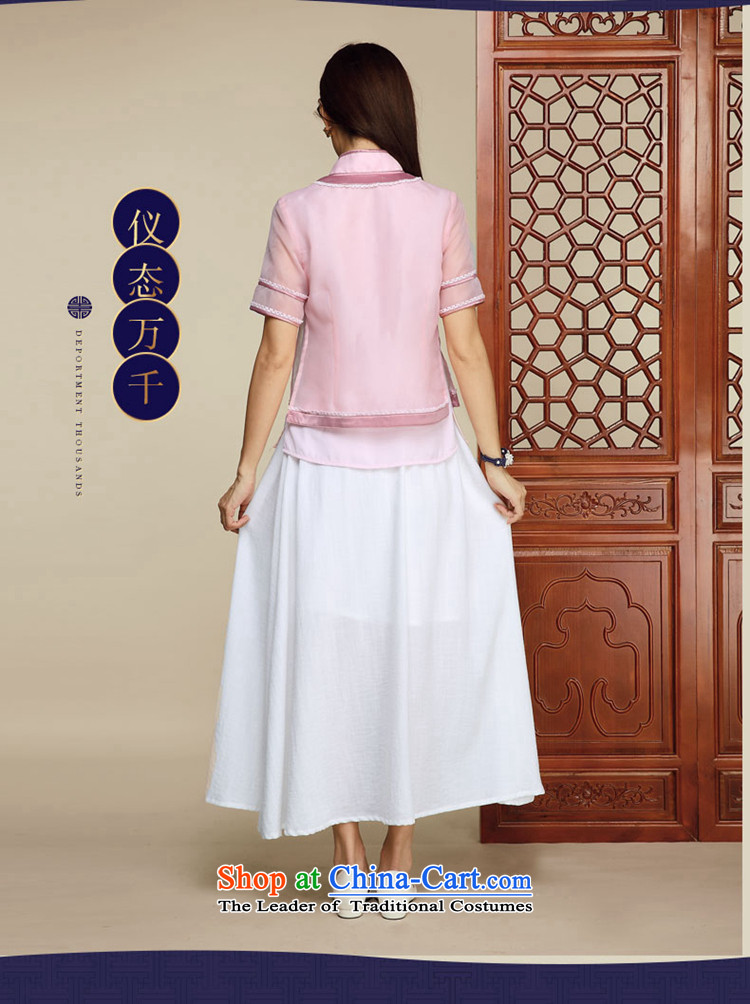 Tang Tang Dynasty Ramadan No. female national wind short-sleeved T-shirt pink dresses improved M pictures, prices, brand platters! The elections are supplied in the national character of distribution, so action, buy now enjoy more preferential! As soon as possible.