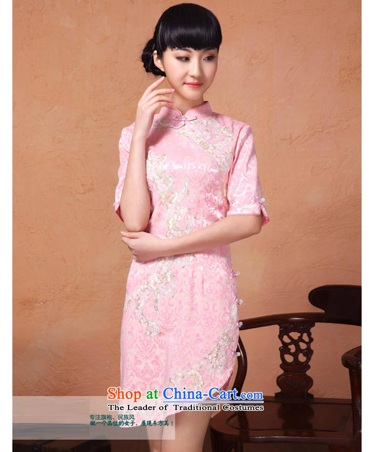 At the end of light skirt retro style qipao Mock-neck fifth cuff with a nail on the Pearl River Delta's embroidery cheongsam YXF853 Sau San White XL Photo, prices, brand platters! The elections are supplied in the national character of distribution, so action, buy now enjoy more preferential! As soon as possible.