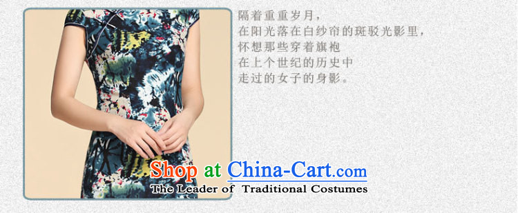 At the end of summer 2015, shallow women's Mock-neck tray snap-in the Republic of Korea Tang MOUNTING ANGLED ends on short of Sau San's cotton linen dresses female YXF1037 map color pictures, prices, XXL brand platters! The elections are supplied in the national character of distribution, so action, buy now enjoy more preferential! As soon as possible.