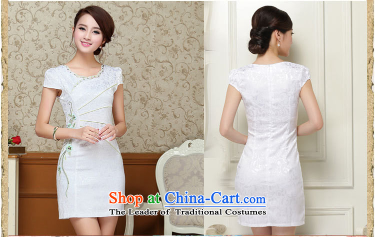   2015 Summer 00-star qipao new cheongsam summer short stylish qipao improved cotton linen, Ms. Tang dynasty pale green XL Photo, prices, brand platters! The elections are supplied in the national character of distribution, so action, buy now enjoy more preferential! As soon as possible.
