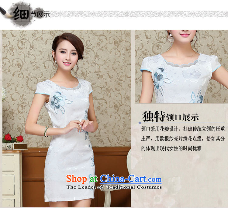 Summer 2015 new 0-star female qipao summer short of qipao gown girls improved Ms. Tang dynasty light blue S picture, prices, brand platters! The elections are supplied in the national character of distribution, so action, buy now enjoy more preferential! As soon as possible.