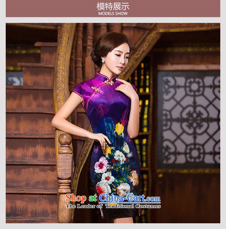 The end of the short of light silk dresses toasting champagne banquet qipao WMBQ096 picture color M brand, prices, picture platters! The elections are supplied in the national character of distribution, so action, buy now enjoy more preferential! As soon as possible.