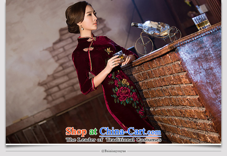 At the end of light retro scouring pads Sau San long-sleeved dresses qipao WMBQ162 picture color pictures, prices, XL brand platters! The elections are supplied in the national character of distribution, so action, buy now enjoy more preferential! As soon as possible.