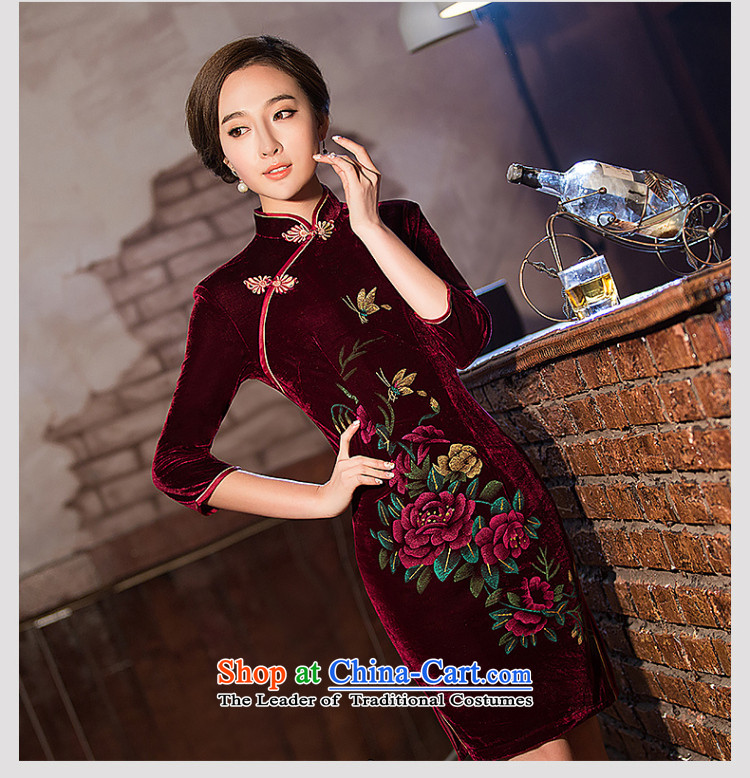 At the end of light retro scouring pads Sau San long-sleeved dresses qipao WMBQ162 picture color pictures, prices, XL brand platters! The elections are supplied in the national character of distribution, so action, buy now enjoy more preferential! As soon as possible.