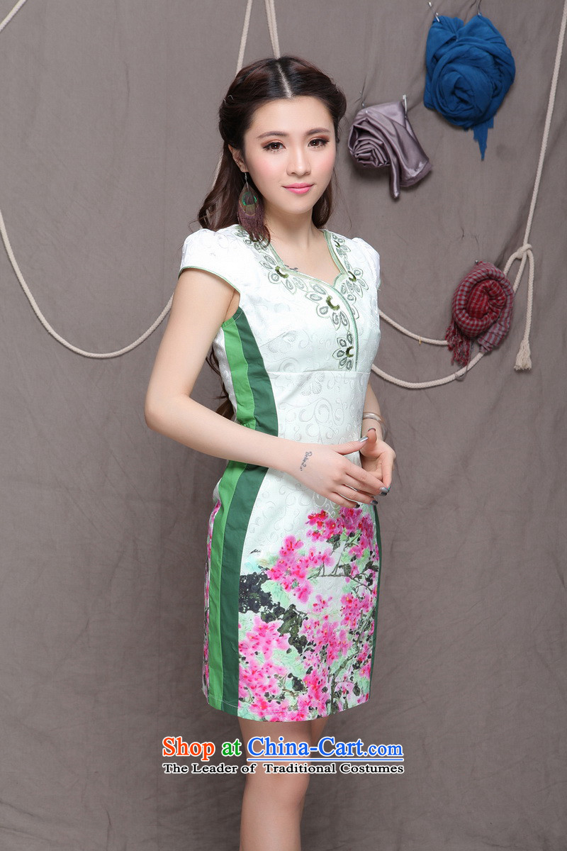 The Aileu degrees 2015 ethnic Stylish retro embroidery Sau San graphics build qipao FF A033_9906 BLUE XXL picture, prices, brand platters! The elections are supplied in the national character of distribution, so action, buy now enjoy more preferential! As soon as possible.