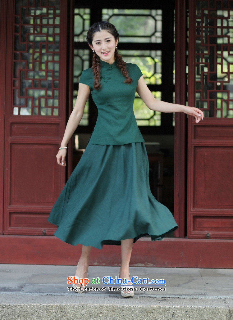 Dan smoke New President Tang dynasty cotton linen body skirt China wind retro-bag elastic waist large hundreds pleated skirts figure color M brand, prices, picture platters! The elections are supplied in the national character of distribution, so action, buy now enjoy more preferential! As soon as possible.