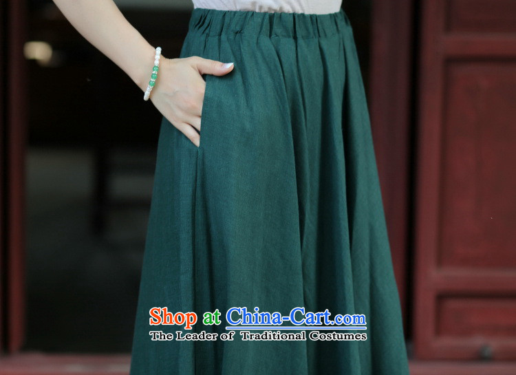 Dan smoke New President Tang dynasty cotton linen body skirt China wind retro-bag elastic waist large hundreds pleated skirts figure color M brand, prices, picture platters! The elections are supplied in the national character of distribution, so action, buy now enjoy more preferential! As soon as possible.