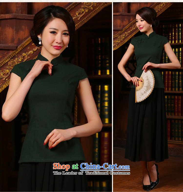2015 new cheongsam summer female republic of korea wind short shirt improved stylish daily qipao qp video thin foutune temperament basket flower L picture, prices, brand platters! The elections are supplied in the national character of distribution, so action, buy now enjoy more preferential! As soon as possible.