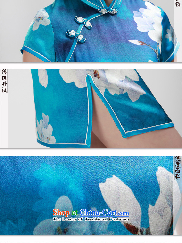 The end of the Double stretch the light cheongsam dress short of Qipao RXA521 SKYBLUE XXL picture, prices, brand platters! The elections are supplied in the national character of distribution, so action, buy now enjoy more preferential! As soon as possible.