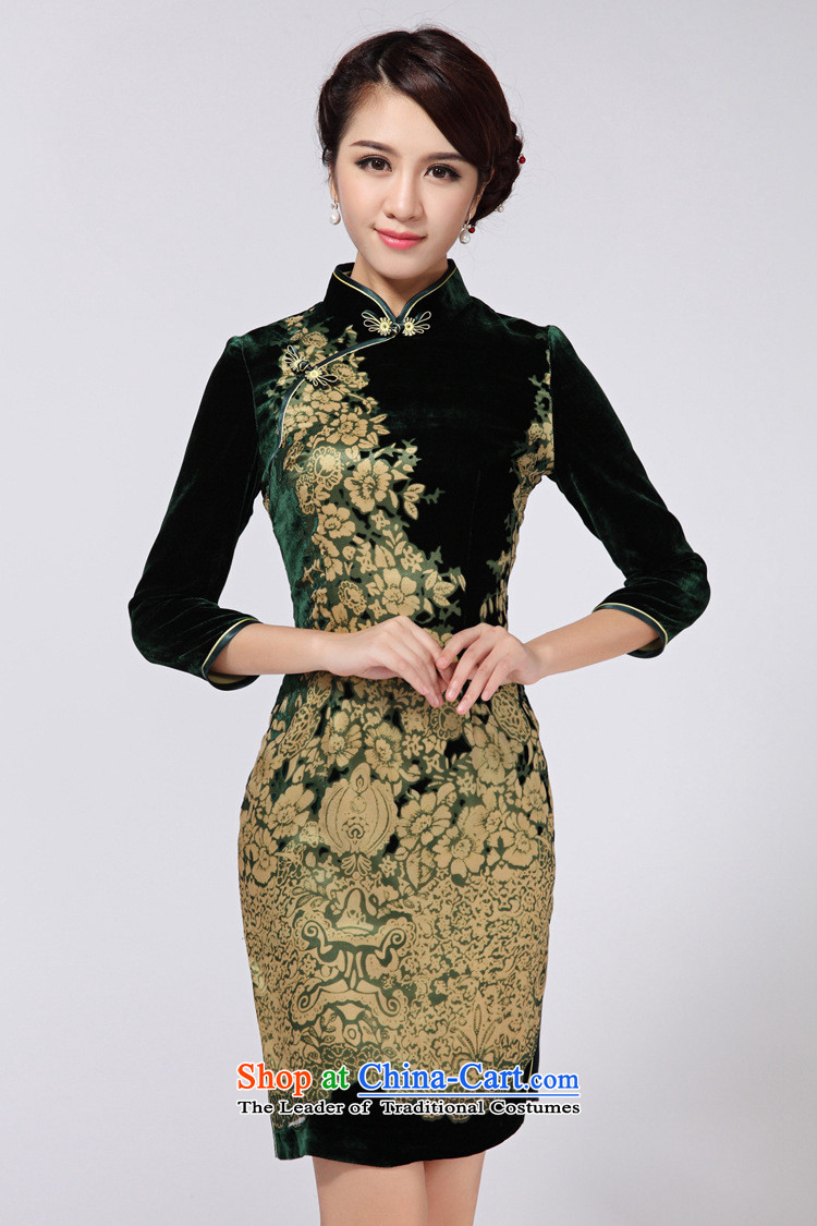 At the end of light skirt short of retro qipao qipao RXA808 short-sleeved M picture, prices, brand platters! The elections are supplied in the national character of distribution, so action, buy now enjoy more preferential! As soon as possible.