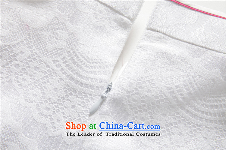 At stake, the Cloud's summer short-sleeved qipao Ms. improved national three-dimensional air-embroidered dress blue S picture, prices, brand platters! The elections are supplied in the national character of distribution, so action, buy now enjoy more preferential! As soon as possible.