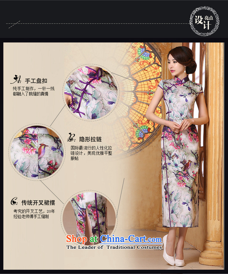 The spring and summer of 2015, the daily new retro improved long stamp short-sleeved teenage beauty cheongsam dress Girl fabric layer kind green XXL Suzhou shipment picture, prices, brand platters! The elections are supplied in the national character of distribution, so action, buy now enjoy more preferential! As soon as possible.